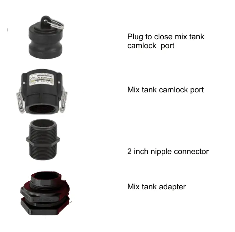 CamLok Connection for Mix Tank