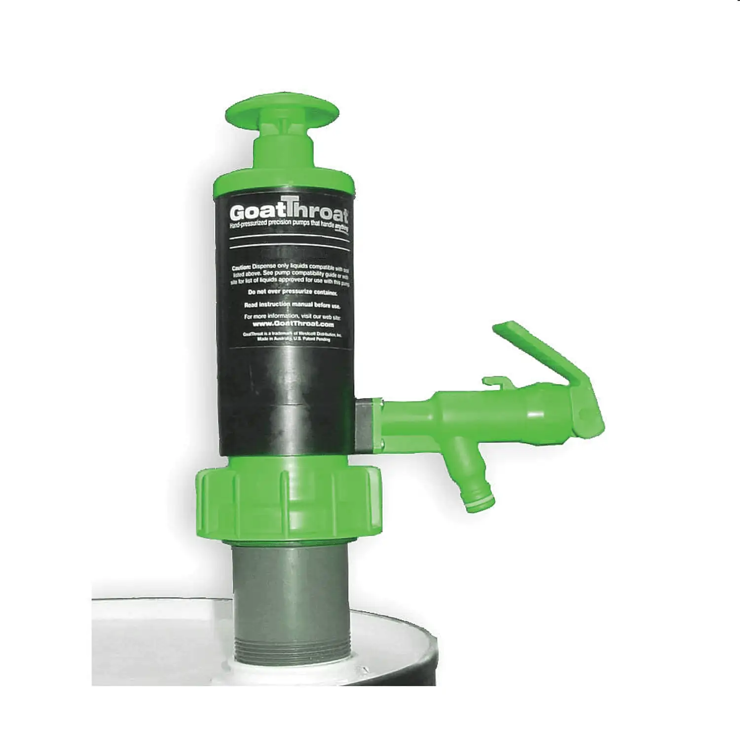 GoatThroat Viton Pump Novec Fluids and Concentrated Acids Hand Pump also  works with 5 gallon pails